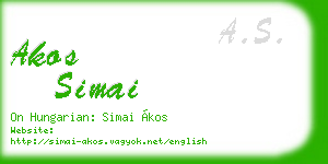 akos simai business card
